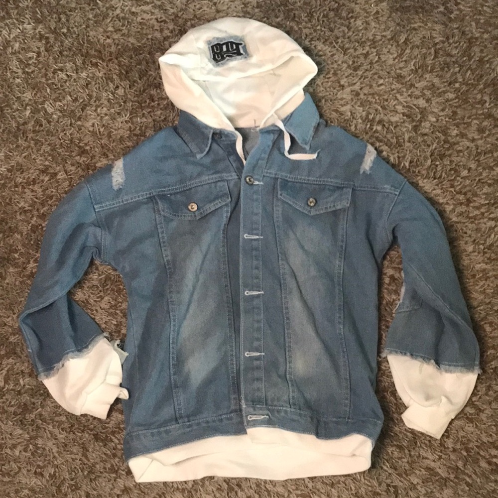 Naruto hooded jean jacket